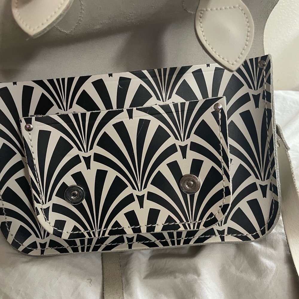 The Cambridge Satchel Company White and Black Patterned Women's Crossbody Bag - Picture 10 of 10